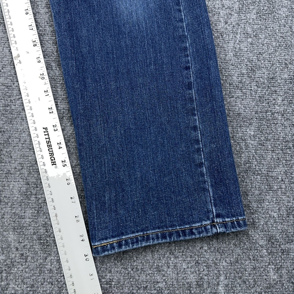 Levi's 505 Jeans Men's 36x30 Blue Straight Medium Wash Stretch Denim EUC - Picture 7 of 10